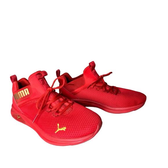 Puma Enzo 2 Uncaged 195106-11 Running Shoe Sneakers sz 9 Low Top Red‎ - Picture 1 of 10